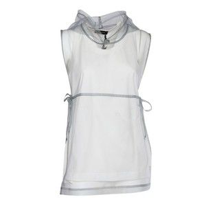 Fabiana Filippi Jersey Tank Top With Hooded Tulle Layer - NWT